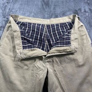 L.L.Bean Natural Fit LINED Pants Mens 35x32 Khakis Cotton